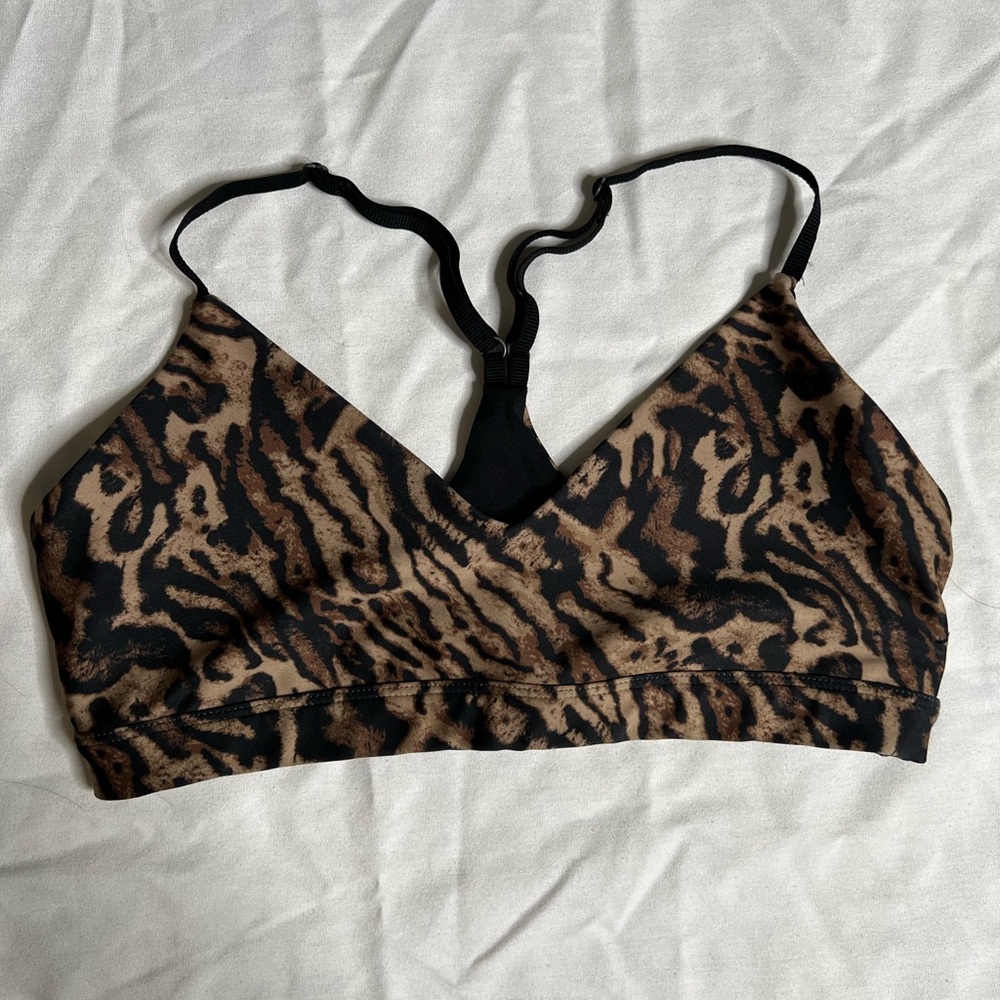 Good American Animal Print Sports Bra size 2